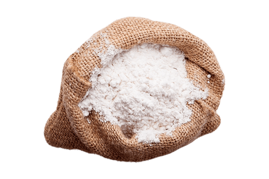 Sack with flour isolated on a transparent background png