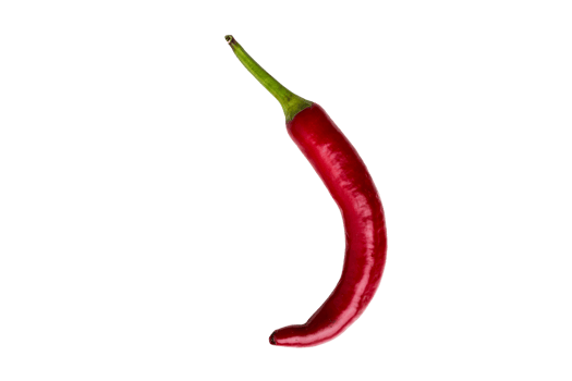 Red hot pepper isolated on a transparent background png