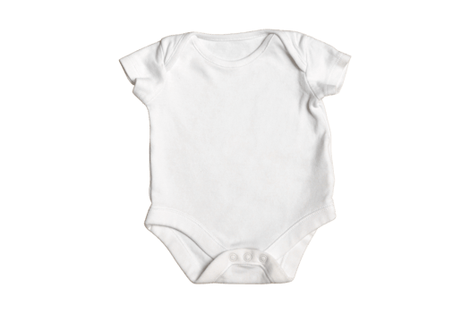 White baby cloth isolated on a transparent background png