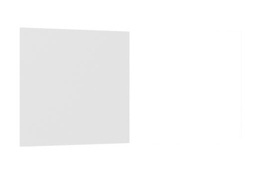 White paper isolated on a transparent background png