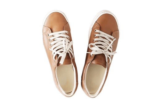 Brown shoes isolated on a transparent background png