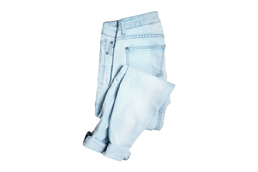 Blue jeans isolated on a transparent background png