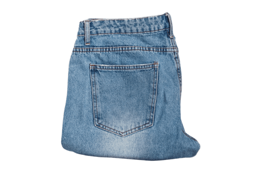 Blue jeans isolated on a transparent background png