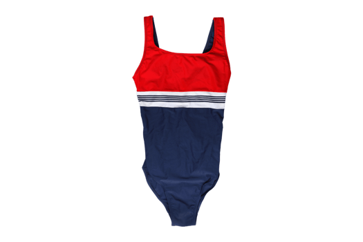 Blue and red swimwear isolated on a transparent background png