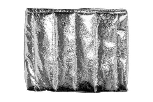 Silver bag isolated on a transparent background png