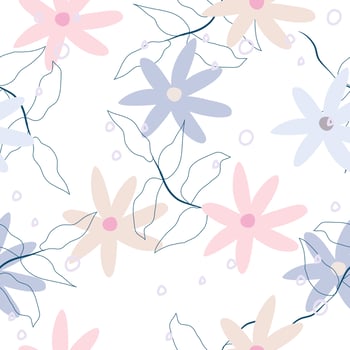 Abstract floral surface pattern seamless background vector illustration for fashion,fabric,wallpaper and print design