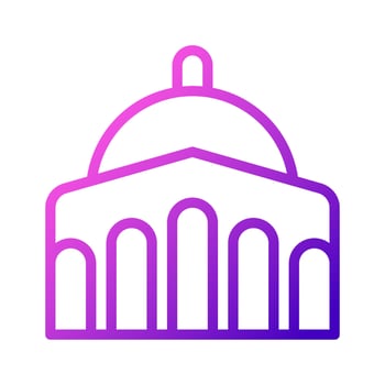 mosque icon purple pink style ramadan illustration vector element and symbol perfect.