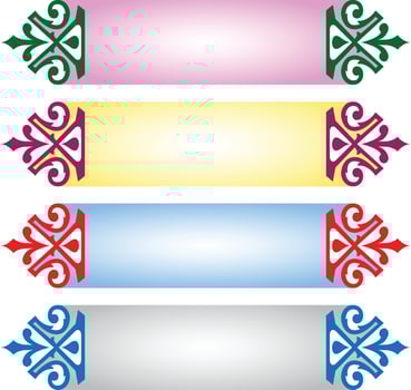 Set Of Luxury Golden Arabic Islamic Banner Title Frame Png Transparent Background Gold Text Box Vector Design Images