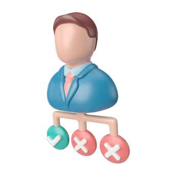 Decision 3D Illustration Icon png