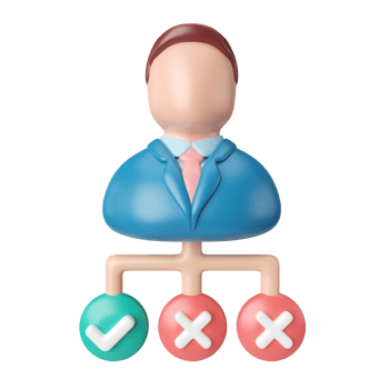 Decision 3D Illustration Icon png