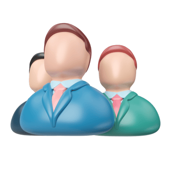 Teamwork 3D Illustration Icon png