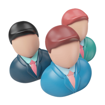 Teamwork 3D Illustration Icon png
