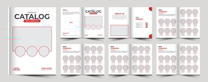 Product catalog or catalogue template design vector