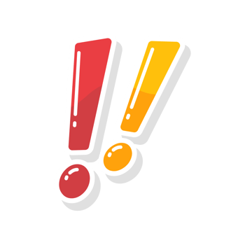 exclamation mark on quote text box surprise concept png