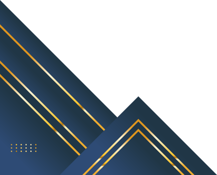 Blue gold modern corner border abstract decorative frame png