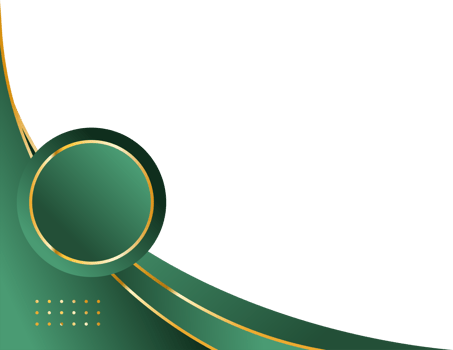 Green gold abstract curve border or gold corner border png