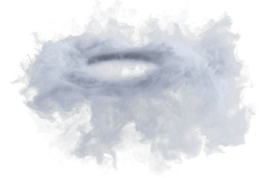 Cloud portal air circle. 3d render isolated png