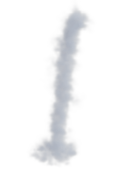 Fog motion blured isolated. 3d render png