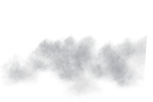 Fog motion blured isolated. 3d render png