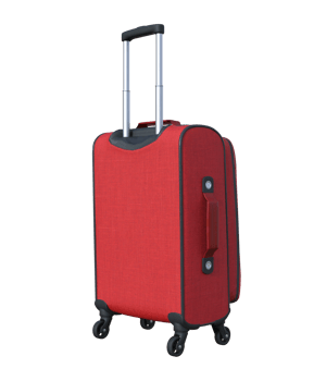 Red luggage isolated. 3d render png