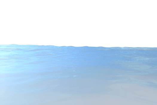 Water ripples surface isolated. 3d render png