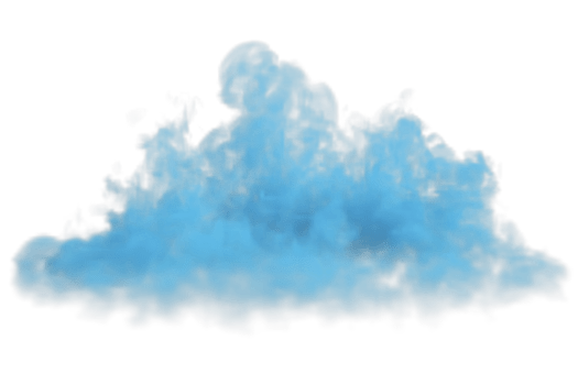 Smoke color explosion isolated. 3d render png