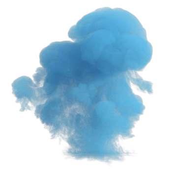 Smoke color explosion isolated. 3d render png