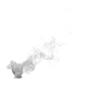 Steam and Smoke isolated. 3d render png
