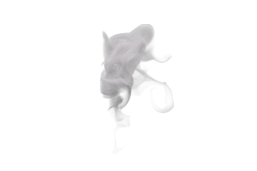 Steam and Smoke isolated. 3d render png