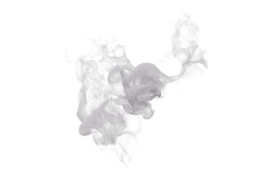 Steam and Smoke isolated. 3d render png
