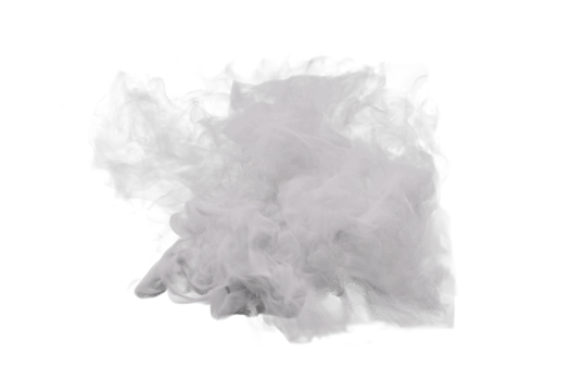 Steam and Smoke isolated. 3d render png