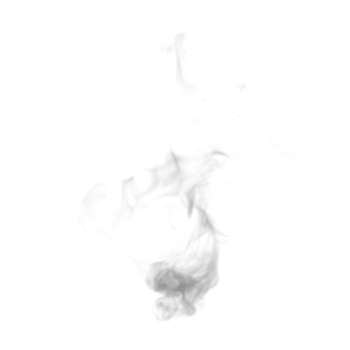 Steam and Smoke isolated. 3d render png