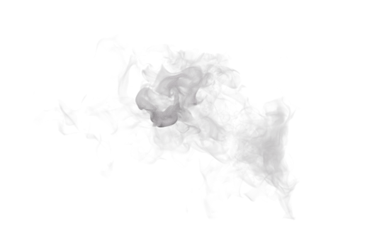 Steam and Smoke isolated. 3d render png