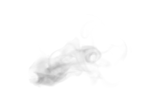 Steam and Smoke isolated. 3d render png