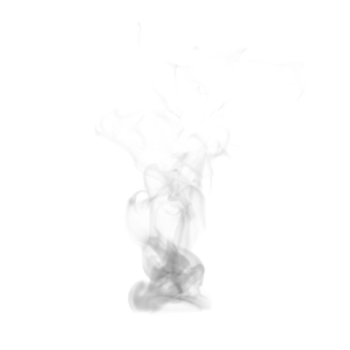 Steam and Smoke isolated. 3d render png