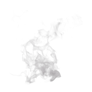 Steam and Smoke isolated. 3d render png