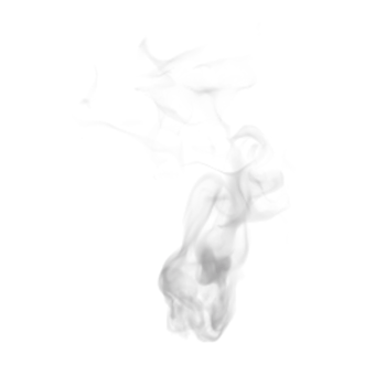 Steam and Smoke isolated. 3d render png