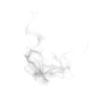 Steam and Smoke isolated. 3d render png