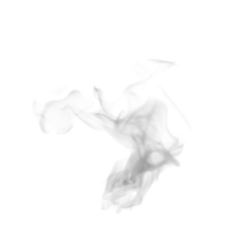 Steam and Smoke isolated. 3d render png