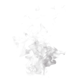 Steam and Smoke isolated. 3d render png