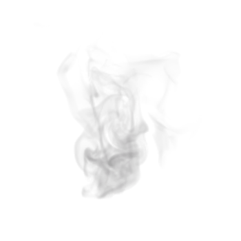 Steam and Smoke isolated. 3d render png