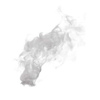 Steam and Smoke isolated. 3d render png
