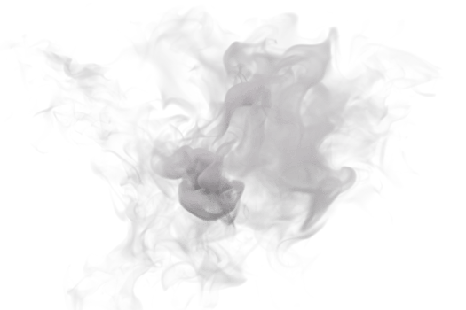 Steam and Smoke isolated. 3d render png