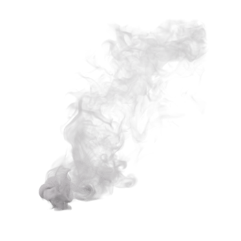 Steam and Smoke isolated. 3d render png