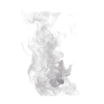 Steam and Smoke isolated. 3d render png