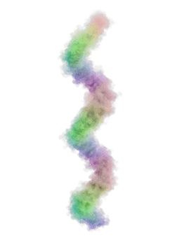 Smoke and flame effect isolated. 3d render png