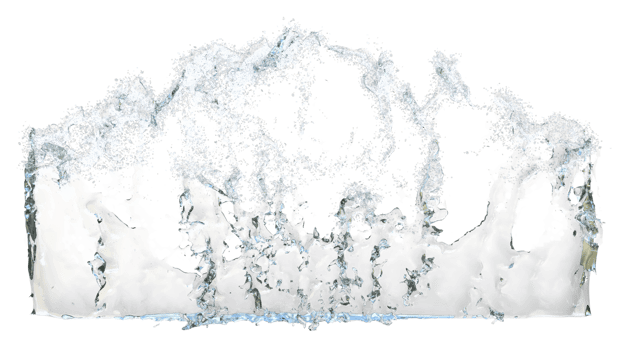 Water wave surface ripples isolated. 3d render png