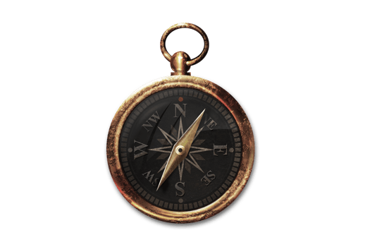 Vintage clock isolated on a transparent background png