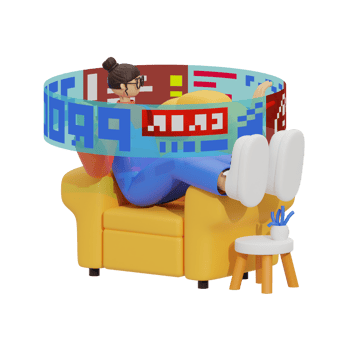 3d illustration work in hologram screen png