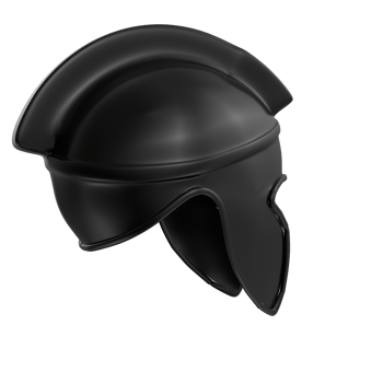 Spartan helmet isolated on transparent png